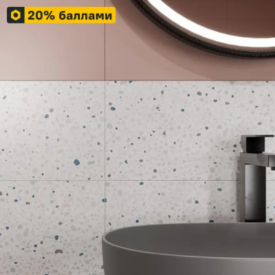 Плитка настенная Mersey Terrazzo 20x40 см 1.2 м² матовая цвет микс