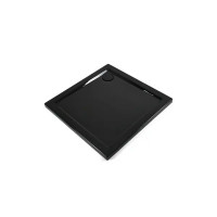 Душевой поддон Metakam Apart Black квадратный акриловый 80x80 см сифон в комплекте