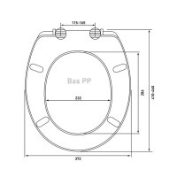 Сиденье для унитаза Berges Wasserhaus Bas PP