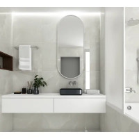 Глазурованный керамогранит Ceradim Onyx Royal Cloud 120x60 см 1.44 м² полированный цвет светло-серый