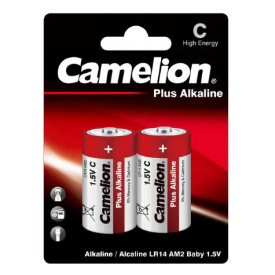 Батарейка алкалиновая Camelion Plus Alkaline LR14-BP2 2 шт.