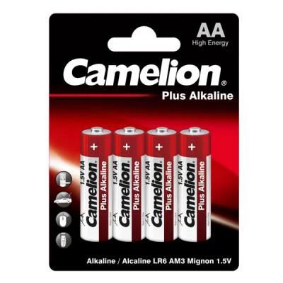 Батарейка алкалиновая Camelion Plus Alkaline LR6-BP4 AA 4 шт.