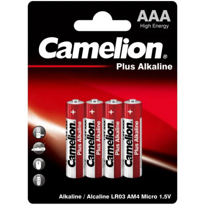 Батарейка алкалиновая Camelion Plus Alkaline LR03-BP4 AAA 4 шт.