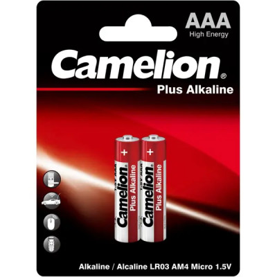 Батарейка алкалиновая Camelion Plus Alkaline LR03-BP2 AAA 2 шт.