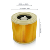 Фильтр воздушный Zugel ZSF01P, для пылесоса Karcher