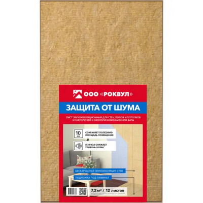 Лист звукоизоляционный Rockwool 1x0.6 м