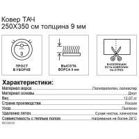 Ковер Тач 250x350 см полипропилен 83906_62 цвет бежевый