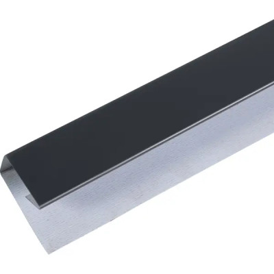 Планка П-образная для профнастила 0.2 м С8 RAL 7024 серая