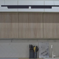 Трековый светильник линейный светодиодный Volpe Q281 20 Вт однофазный 7 м² цвет черный