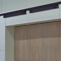 Трековый светильник линейный светодиодный Volpe Q281 20 Вт однофазный 7 м² цвет черный