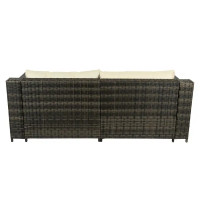 Диван садовый Орсон 212x90x80 см ротанг коричневый