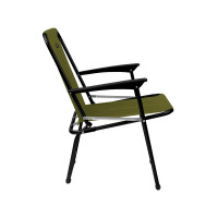 Кресло складное 60.5x58x75 см сталь цвет хаки
