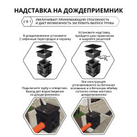 Дождеприемник Gidrolica 300x300x300 мм цвет черный