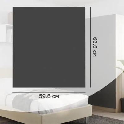 Дверь для шкафа Лион София грей 59.6x63.6x1.8 см ЛДСП цвет серый