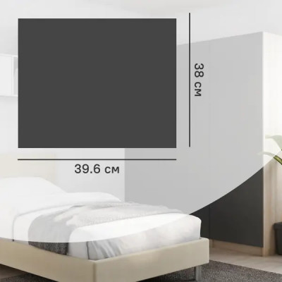 Дверь для шкафа Лион София грей 39.6x38x1.8 см ЛДСП цвет серый