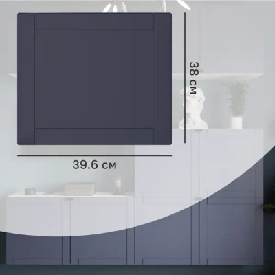 Дверь для шкафа Лион Байонна 39.6x38x1.9 см МДФ цвет индиго