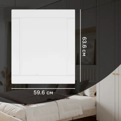Дверь для шкафа Лион Байонна 59.6x63.6x1.9 см МДФ цвет белый