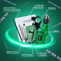 Дрель сетевая ударная Oasis Eco DU-60, 600 Вт