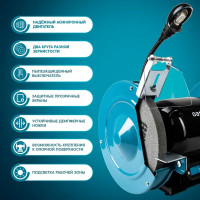 Станок точильный Oasis ZS-40L, 400 Вт