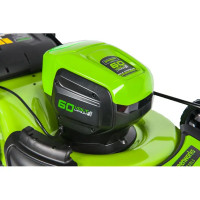 Газонокосилка аккумуляторная Greenworks 2502907UB 60 В 46 см с АКБ и ЗУ