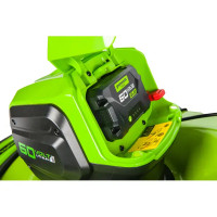 Газонокосилка аккумуляторная Greenworks 2502907UB 60 В 46 см с АКБ и ЗУ