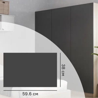 Дверь для шкафа Лион София грей 59.6x38x1.8 см ЛДСП цвет серый