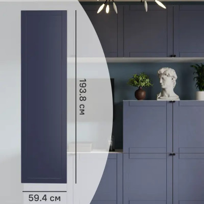 Дверь для шкафа Лион Байонна 59.4x193.8x1.9 см МДФ цвет индиго