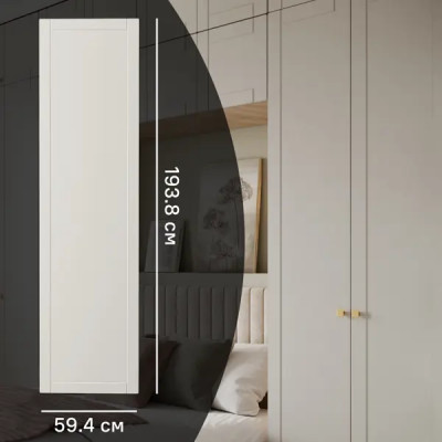 Дверь для шкафа Лион Байонна 59.4x193.8x1.9 см МДФ цвет латте