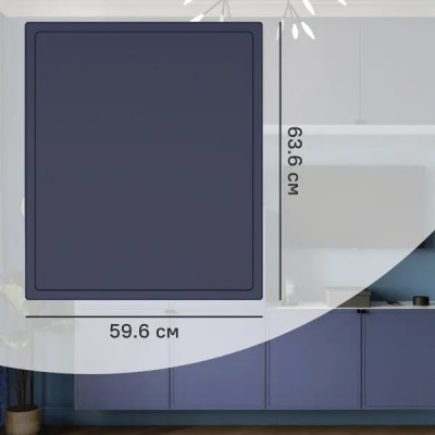 Дверь для шкафа Лион Амьен 59.6x63.6x1.9 см МДФ цвет индиго