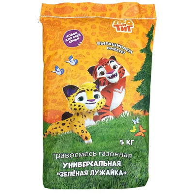 Травосмесь Агросидстрейд Зеленая лужайка Лео и Тиг 5 кг
