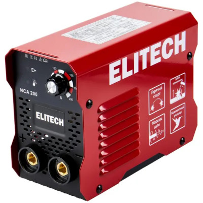 Сварочный аппарат инверторный Elitech ИСА200, 200 А, до 5 мм