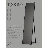 Зеркало декоративное Токио прямоугольник 40x160 см цвет черный