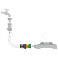 Коннектор для шланга с аквастопом Amigo 79863 3/4\