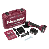 УШМ аккумуляторная бесщеточная Neolaser ACCUM2, 20 В Li-ion 2x4 Ач, 125 мм