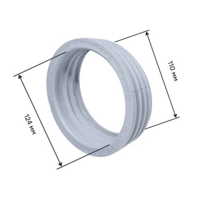 Манжета канализационная MasterProf ø124x110 мм ТЭП