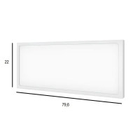 Фасад комода Лион Амьен 79.6x22x1.9 см МДФ цвет белый