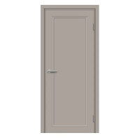 Дверь межкомнатная глухая с замком и петлями в комплекте Лион 90x200 см HardFlex цвет тауп серый