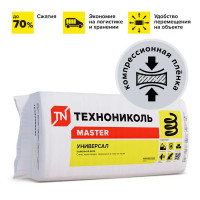 Утеплитель Технониколь Универсал 100 мм 6 плит 600x1200 мм 6 плит 4.32 м²