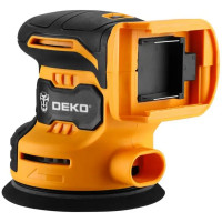 Эксцентриковая шлифмашина сетевая Deko DKCG-125, 20 В Li-ion 2 Ач, 125 мм