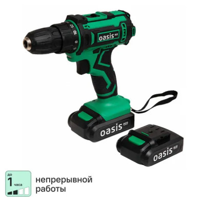 Дрель-шуруповерт аккумуляторная Oasis Eco ASB-18S, 18 В Li-ion 1.5 Ач