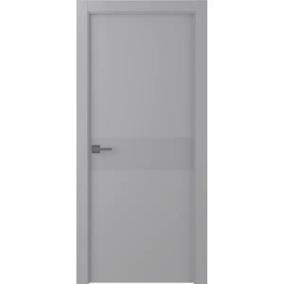 Дверь межкомнатная глухая Ивент 2 эмаль серый 2000x800 мм с фурнитурой
