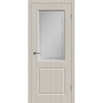 Дверь межкомнатная остекленная Мона 80x200 см ламинация ПВХ цвет дуб Филадельфия