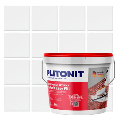 Затирка эпоксидная Plitonit Colorit EasyFill цвет белый 2 кг