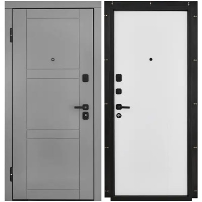 Дверь входная металлическая Лацио 86x201 см левая белая