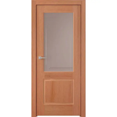 Дверь межкомнатная Бристоль остекленная шпон цвет дуб американский 60x200 см