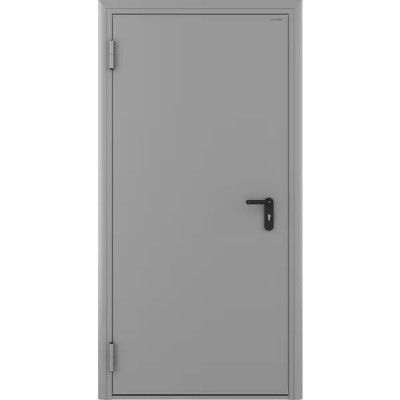 Дверь противопожарная EI60 880x2050 левая цвет светло-серый RAL7035