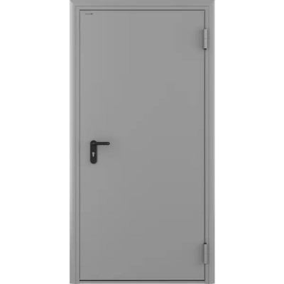 Дверь противопожарная EI60 880x2050 правая цвет светло-серый RAL7035