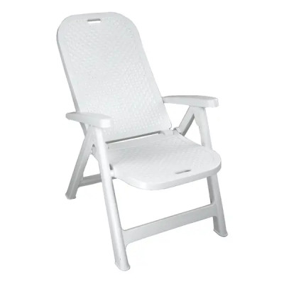 Кресло складное Adriano Discover 61x68x109 см полипропилен цвет белый