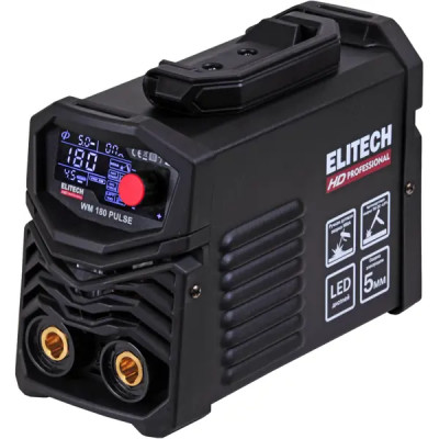 Сварочный аппарат инверторный Elitech HD WM180 PULSE, 180 А, до 5 мм