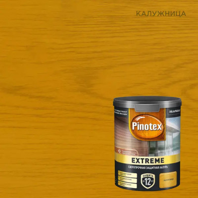 Лазурь для дерева Pinotex Extreme полуматовая калужница 0.9 л